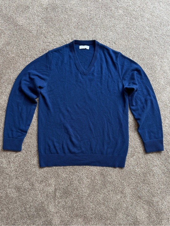 Everlane Other - Men's Everlane V-Neck Cashmere Blue Sweater Size Large